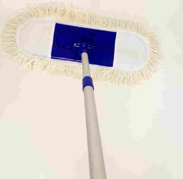 Flat Mop With Cotton Mop Head And Aluminum Handle