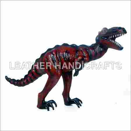 Stuffed Leather Dinosaur Toy