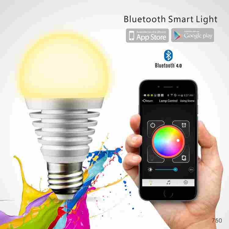 Suboo SU-750 Energy Efficient Bluetooth 4.0 Wireless Smart LED Light Bulb (7.5W)
