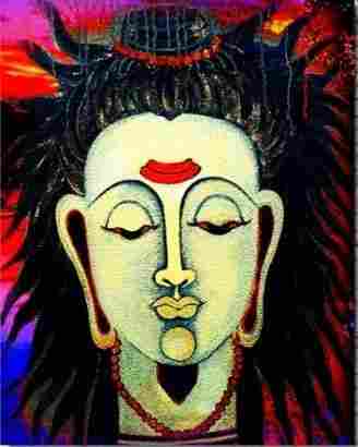Lord Shiva Meditation Painting