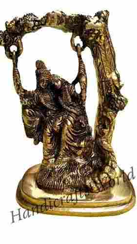 Radha Krishan Brass Statue