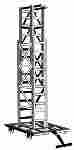 Tiltable Telescopic Tower Extension Ladder