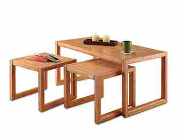 Bamboo Coffee Table With Nesting