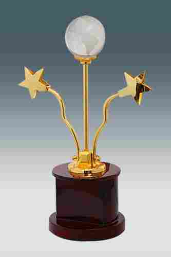 Crystal Globe and Flying Stars Golden Trophy ( GK 839 )