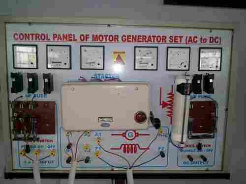 Control Panel of Motor Generator Set (AC to DC)