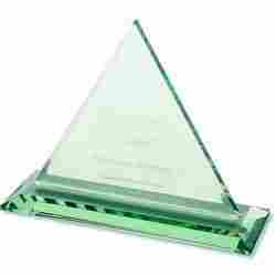 Jade Pyramid Crystal Trophy