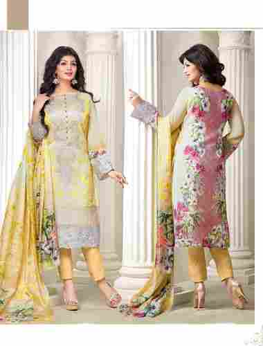 Exclusive Embroidered Designer Yellow Straight Suits 
