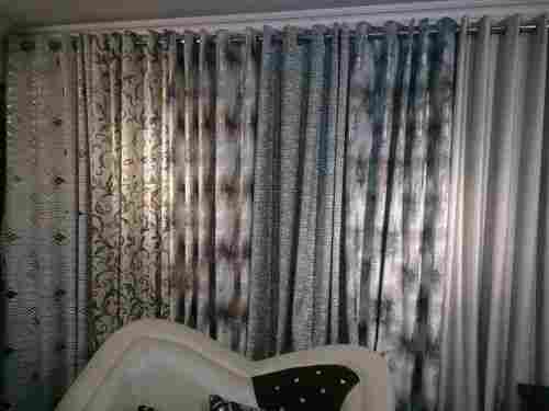 Designer Velvet Foil Print Curtains Fabric