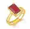 Ruby Gold Gemstone Ring