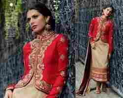 Designer Party Wear Straight Suits