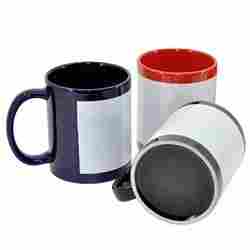 Sublimation Full Color Mugs With White Patch