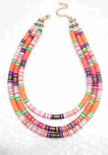 Multi Light Color Sequin Necklace