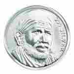 Sai Baba Silver Coin