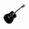 Black Yamaha Acoustic Guitar