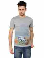 Hand Painted Vintage Car Grey T Shirts