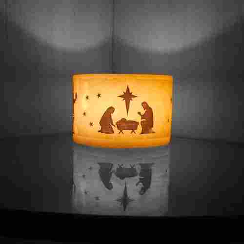 Christmas Nativity Theme Wax Tea Light Holder