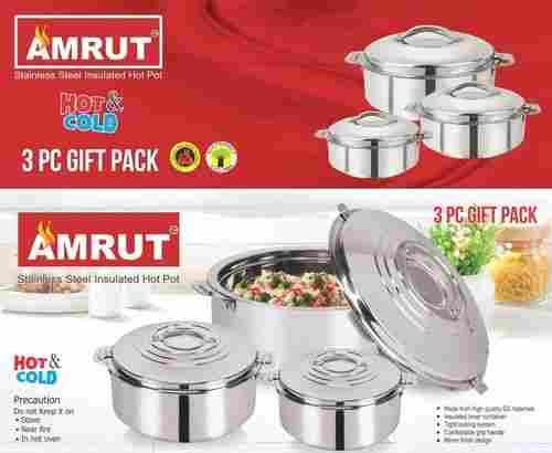 Stainless Steel Insulated Hot Pot Casserole Master Chef 