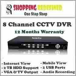 8 Channel Standalone DVR With Networking and Mobile View