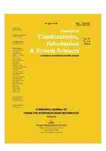 Journal Of Combinatorics And System Sciences Book