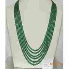 Emerald Plain Beads