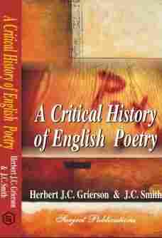 A Critical History Of English Poetry Book