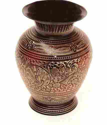 Arabian Knights Multicolor Brass Vase