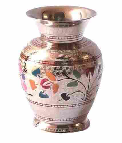 Jaipuria Design Multi Color Brass Vase