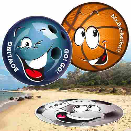 Oversized Sublimation Round Ball Microfiber Towels