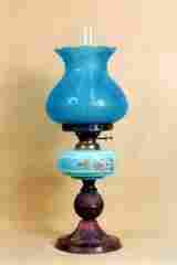 Antique Kerosene Lamp With Chimney