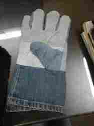 Cotton Hand Gloves Blue Jeans