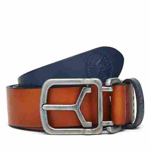 Contrast-Coloured Leather Belt