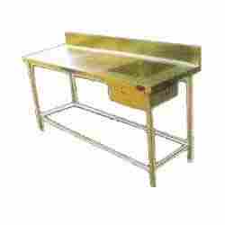Durable Work Table With Sink