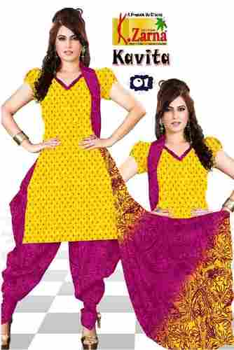 Kavita Printed Cotton Ladies Dress Material Fabrics