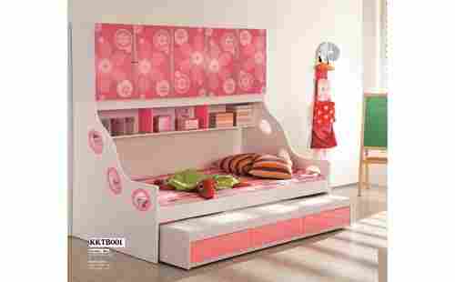 Floral Pink Trundle Bed