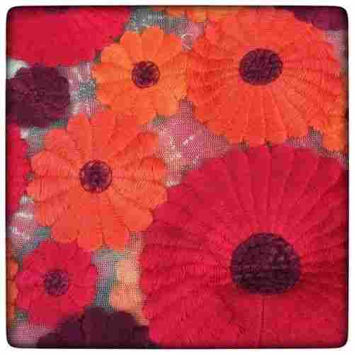 Elegant Net Flower Embroidery Fabric