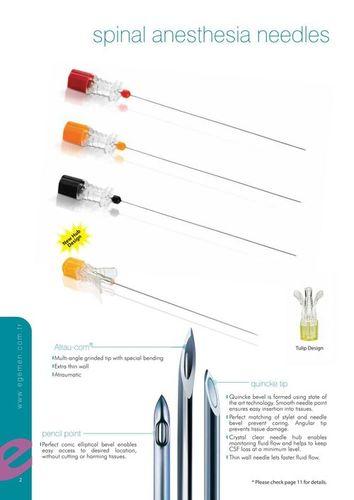 Spinal Anesthesia Needles Pencil Point