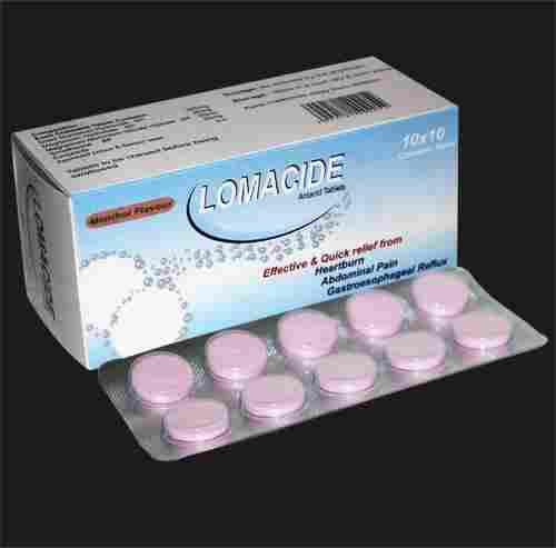 Menthol Flavour Lomacide Tablets