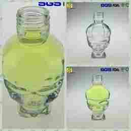  स्कल शेप क्लियर ग्लास बॉटल (50 मिली) 
