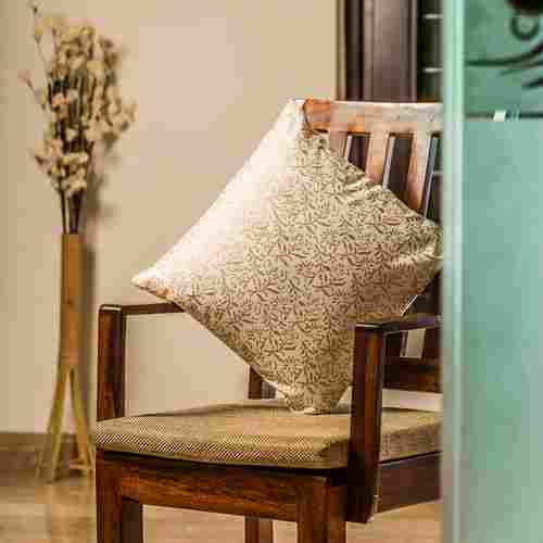 Bliss Wooden Handblocked Cushion Cover In Soft Cotton