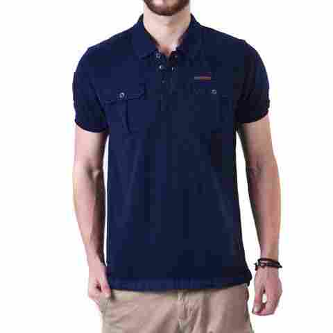 Dark Blue Color Polo T Shirt