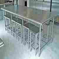 Stainless Steel Table Chair Set