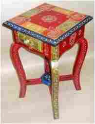 Hand-Made Decorative Painted Stool