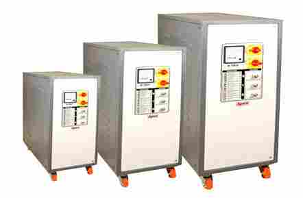 Wheel Mounted Air Cooled Servo Voltage Stabilizer With Analog Type Display