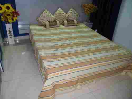 Raffi Straip Soft Cotton Handloom Bed Sheets (90x100)