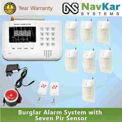 Autodial Burglar Home GSM Alarm Security System with Seven PIR Sensor
