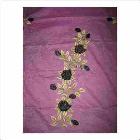 Silk Embroidered Flower Unstitched Suit