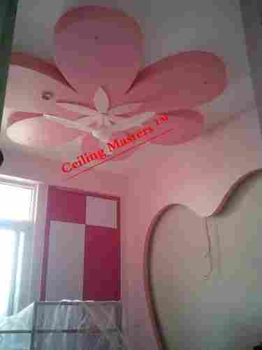 Kids Room Flower Pink Ceiling Design Service