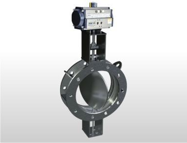 Pneumatic Rotary Actuator Operated Double Flange Fabricated Damper Valve