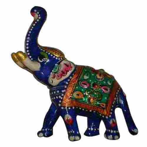 Metal Meenakari Painted Elephant