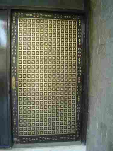 Main Door With All Over Brass Inlay Work